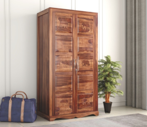 GOURAVGENIC HANDICRAFT Emboss 2 Door Multi Utility Wardrobe